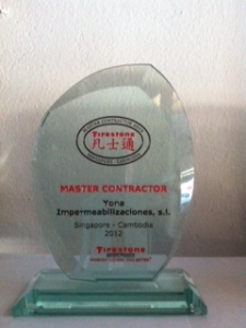 Imagen Yona Impermeabilizaciones obtiene el premio Master Contractor de Firestone ...